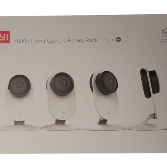 YI 4pc Security Home Camera, 1080p 2.4G WiFi Smart Indoor IP Cam with Night - Picture 6 of 8